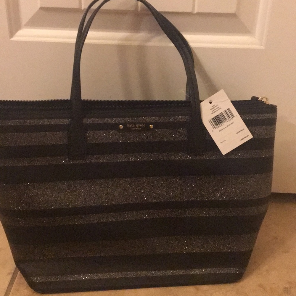 Kate Spade glitter stripe purse